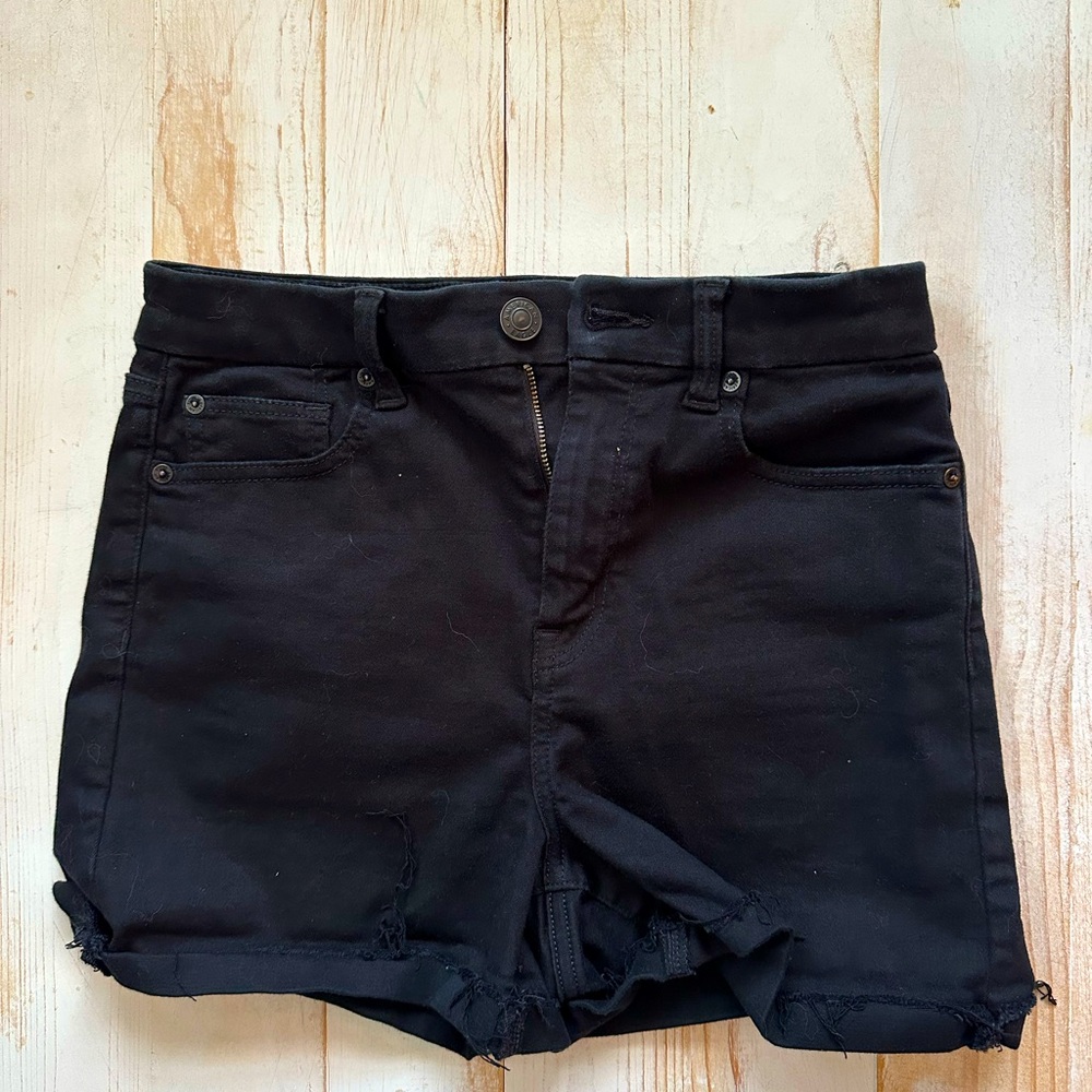 American Eagle Outfitters Black Jean Shorts -8